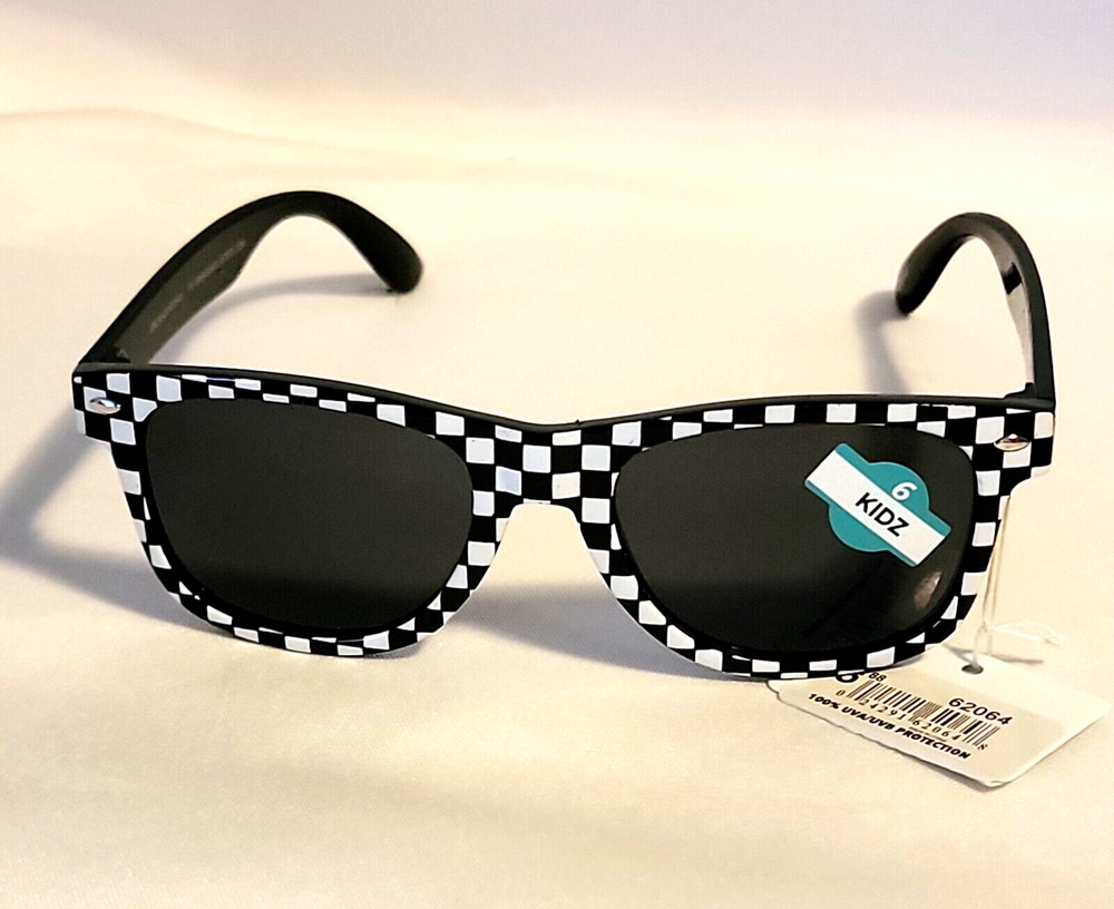 Piranha Kidz Checker Frame Sunglasses 100% UVA/UVB Protection Style #62064